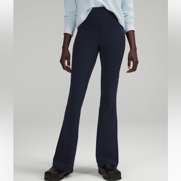 lululemon athletica Pants - Lululemon Groove Navy Super-High-Rise Flared Pant Size 0